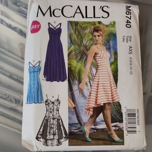 Simplicity Pink and White Striped High Low Dress